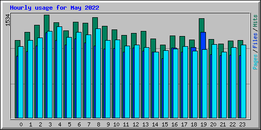 Hourly usage for May 2022