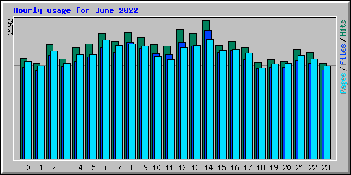 Hourly usage for June 2022