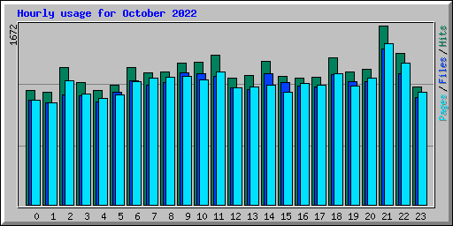 Hourly usage for October 2022