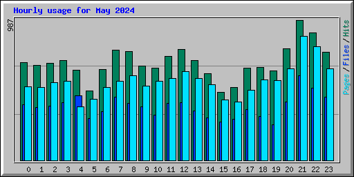 Hourly usage for May 2024